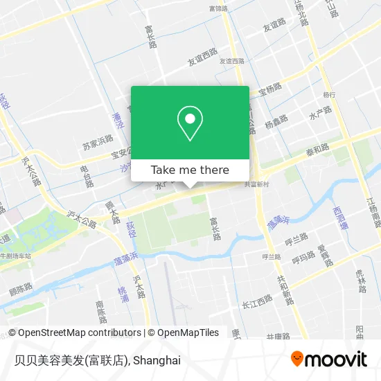贝贝美容美发(富联店) map