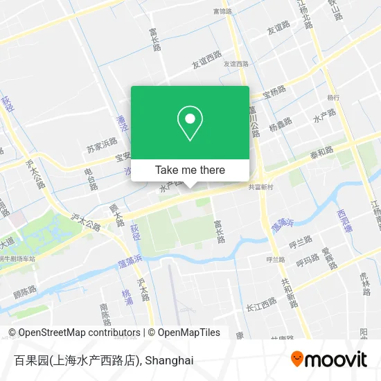 百果园(上海水产西路店) map