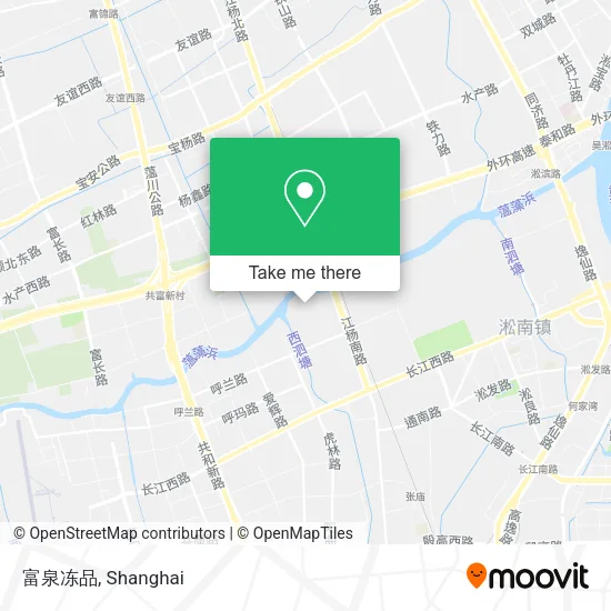 富泉冻品 map