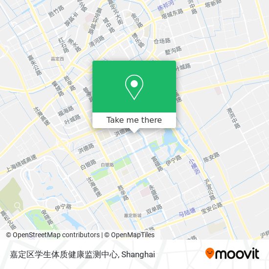 嘉定区学生体质健康监测中心 map
