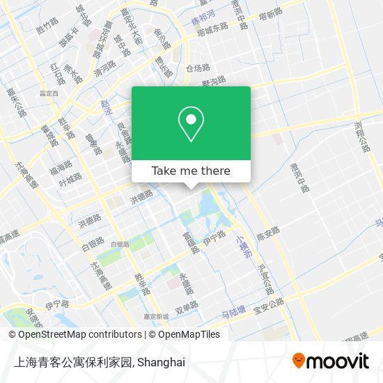 上海青客公寓保利家园 map