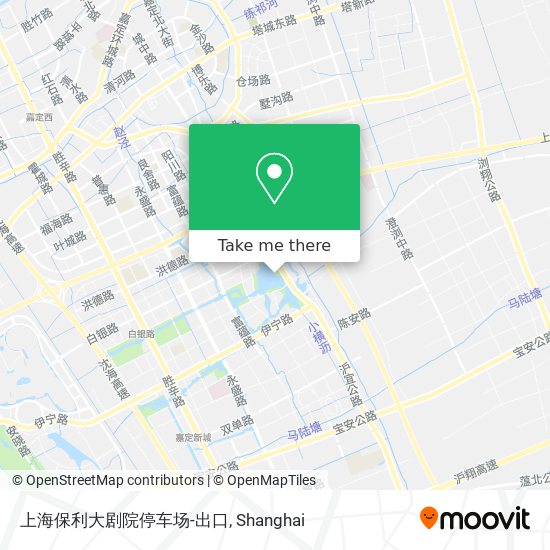 上海保利大剧院停车场-出口 map