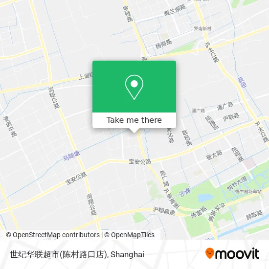 世纪华联超市(陈村路口店) map