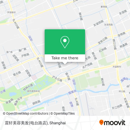 震轩美容美发(电台路店) map