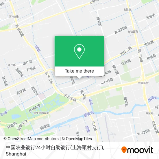 中国农业银行24小时自助银行(上海顾村支行) map