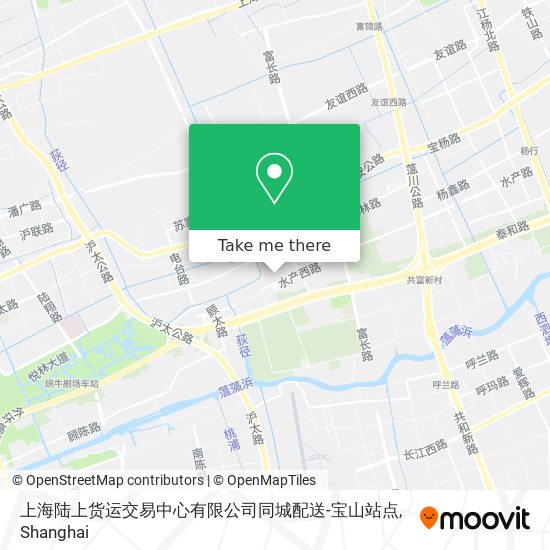 上海陆上货运交易中心有限公司同城配送-宝山站点 map