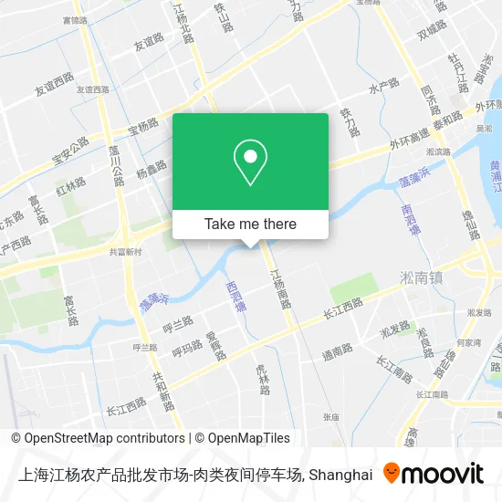 上海江杨农产品批发市场-肉类夜间停车场 map
