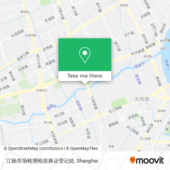 江杨市场检测检疫换证登记处 map