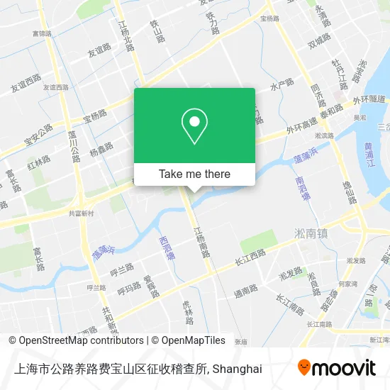 上海市公路养路费宝山区征收稽查所 map
