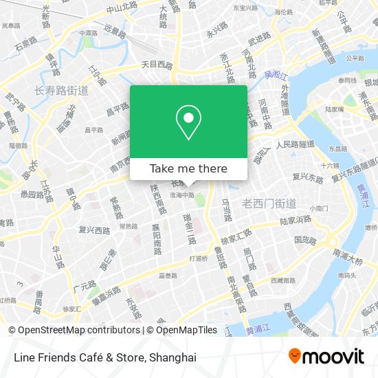 Line Friends Café & Store map