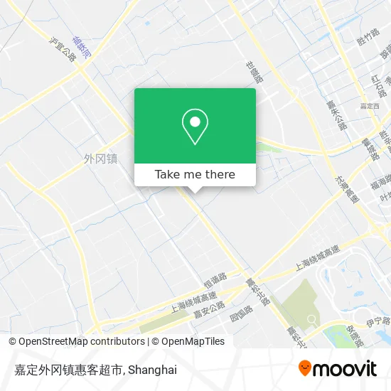 嘉定外冈镇惠客超市 map