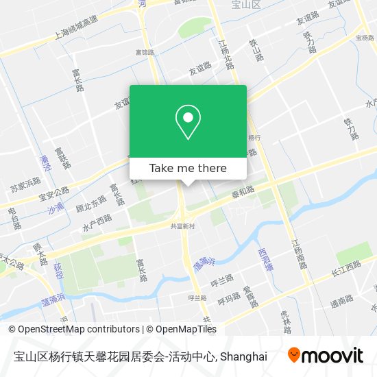 宝山区杨行镇天馨花园居委会-活动中心 map