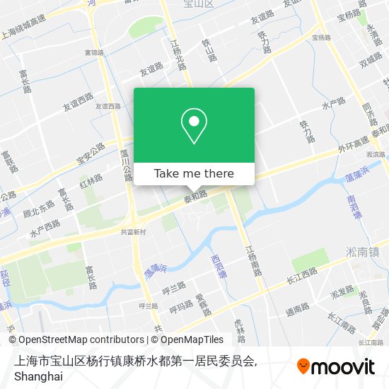 上海市宝山区杨行镇康桥水都第一居民委员会 map