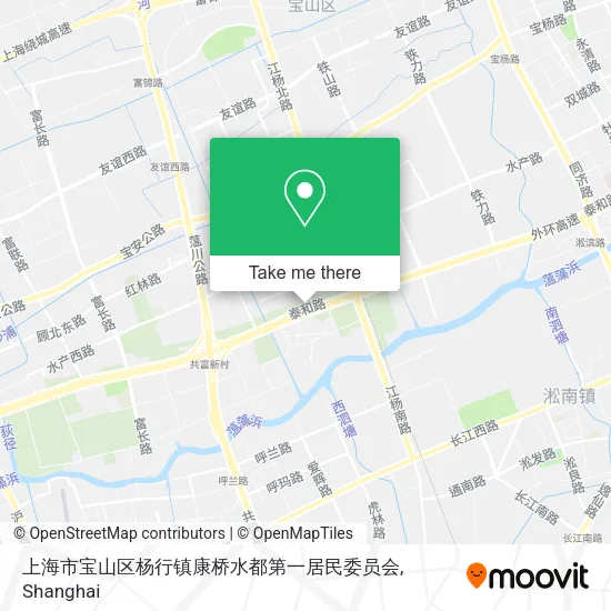 上海市宝山区杨行镇康桥水都第一居民委员会 map