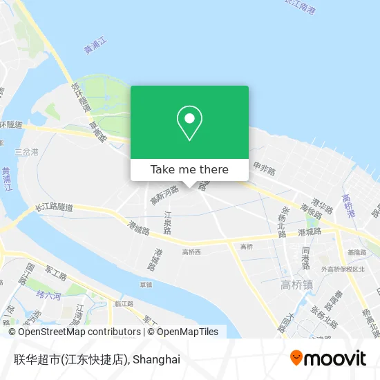 联华超市(江东快捷店) map