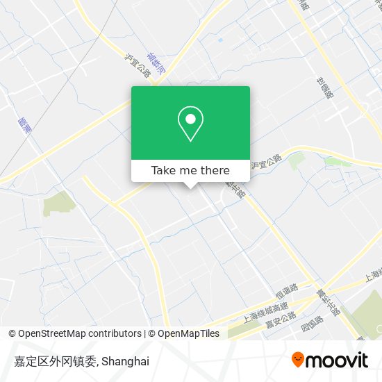 嘉定区外冈镇委 map