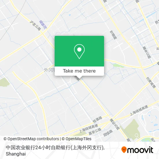 中国农业银行24小时自助银行(上海外冈支行) map