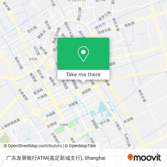 广东发展银行ATM(嘉定新城支行) map