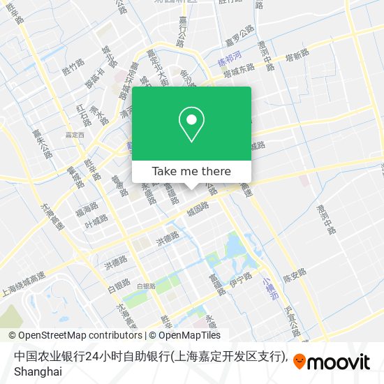 中国农业银行24小时自助银行(上海嘉定开发区支行) map