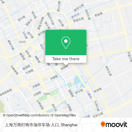 上海万商灯饰市场停车场-入口 map