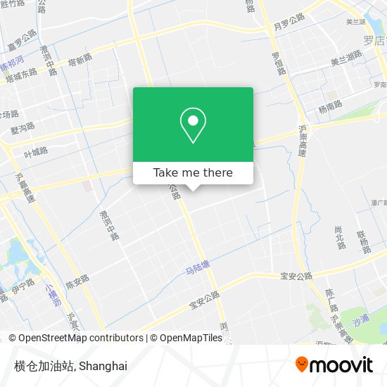 横仓加油站 map