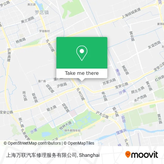 上海万联汽车修理服务有限公司 map