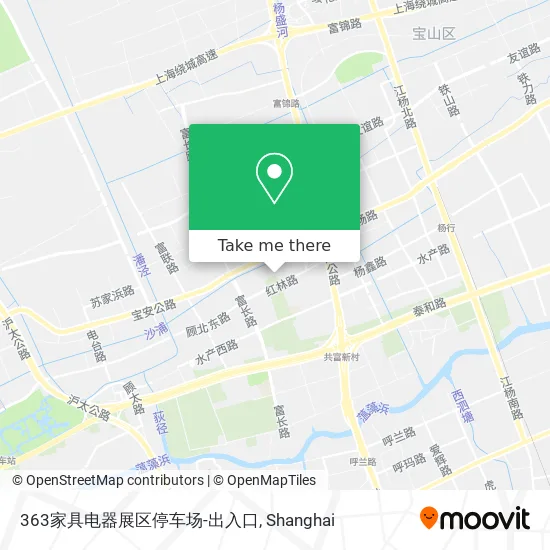 363家具电器展区停车场-出入口 map