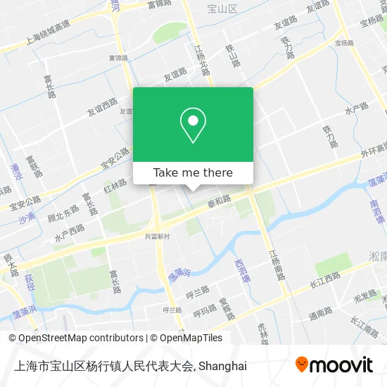 上海市宝山区杨行镇人民代表大会 map