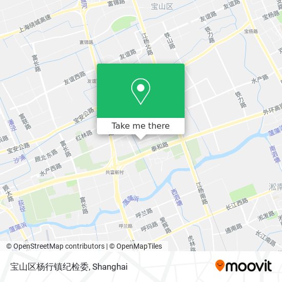宝山区杨行镇纪检委 map