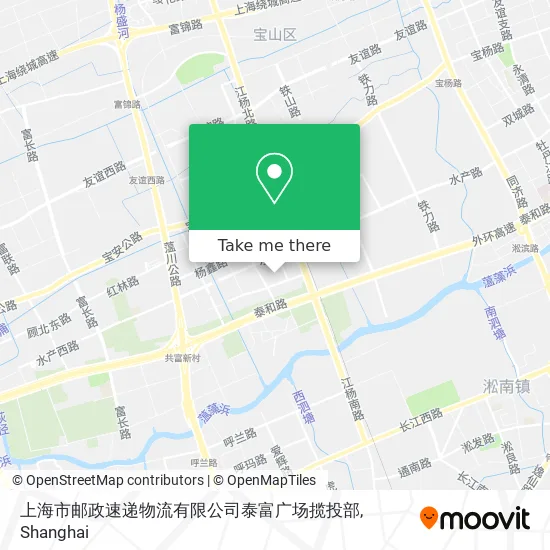 上海市邮政速递物流有限公司泰富广场揽投部 map