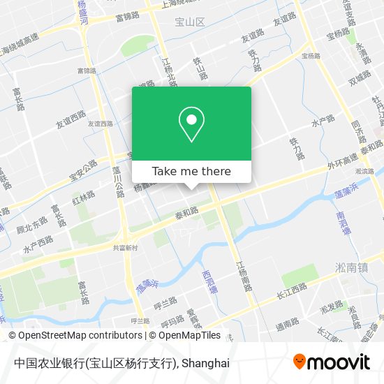 中国农业银行(宝山区杨行支行) map