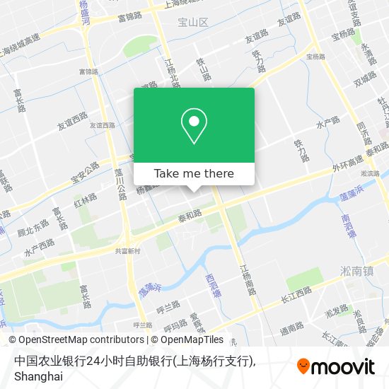 中国农业银行24小时自助银行(上海杨行支行) map