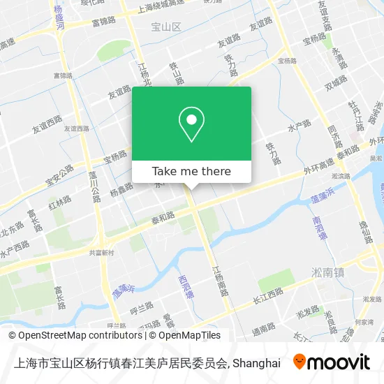 上海市宝山区杨行镇春江美庐居民委员会 map
