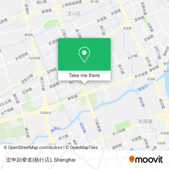 宏申跆拳道(杨行店) map