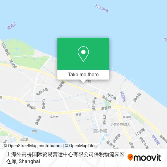 上海外高桥国际贸易营运中心有限公司保税物流园区仓库 map