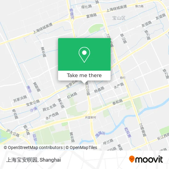 上海宝安暝园 map