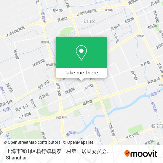 上海市宝山区杨行镇杨泰一村第一居民委员会 map