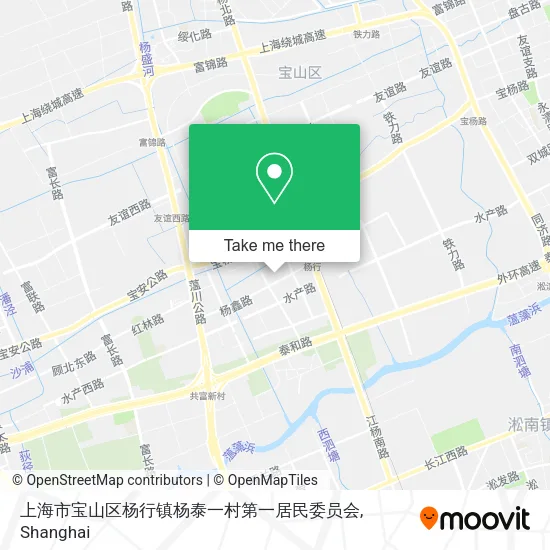 上海市宝山区杨行镇杨泰一村第一居民委员会 map