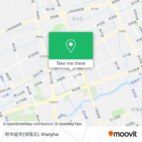 联华超市(润瑾店) map