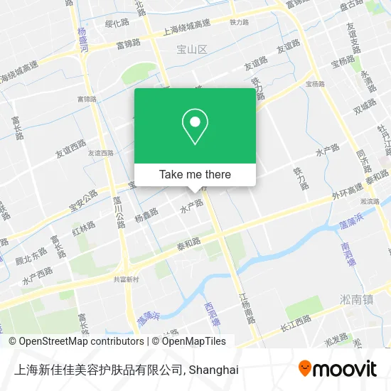 上海新佳佳美容护肤品有限公司 map