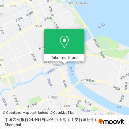 中国农业银行24小时自助银行(上海宝山支行国际部) map
