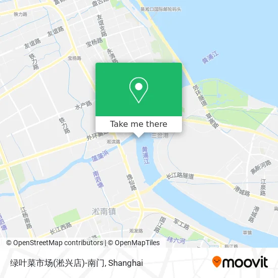 绿叶菜市场(淞兴店)-南门 map