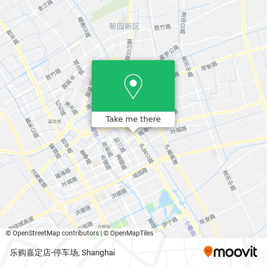 乐购嘉定店-停车场 map