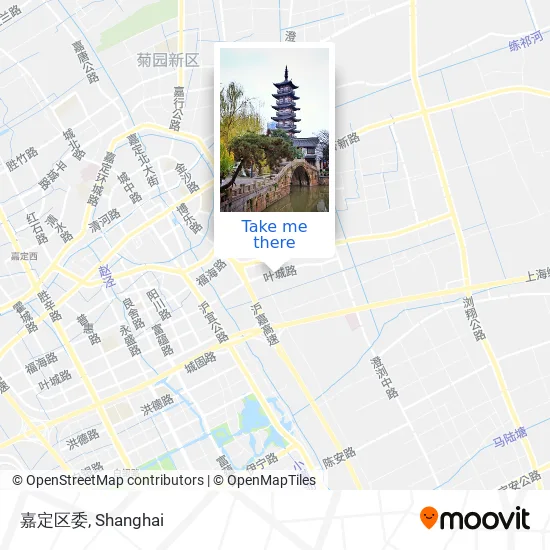 嘉定区委 map