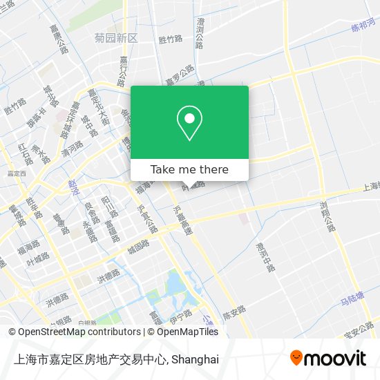 上海市嘉定区房地产交易中心 map