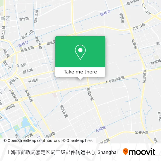 上海市邮政局嘉定区局二级邮件转运中心 map
