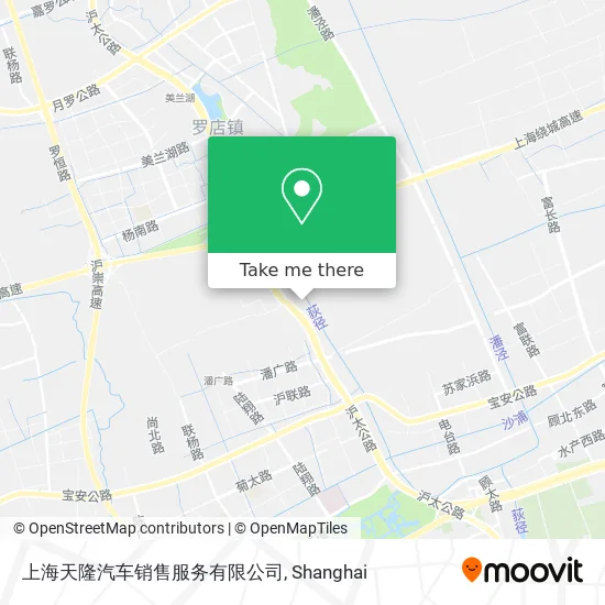 上海天隆汽车销售服务有限公司 map