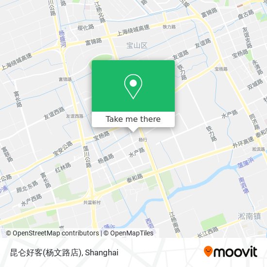 昆仑好客(杨文路店) map