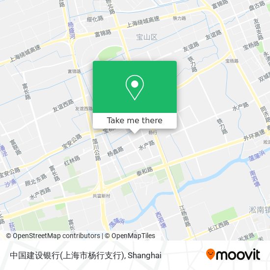 中国建设银行(上海市杨行支行) map