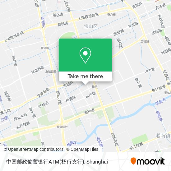 中国邮政储蓄银行ATM(杨行支行) map